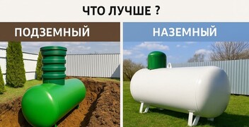 Что лучше: подземный или наземный газгольдер? Сравнение 2 вариантов